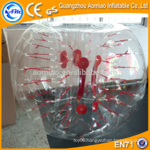 New style cord lock bubble soccer tpu air bubble ball, inflatable human hamster ball for sale